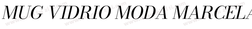 MUG VIDRIO MODA MARCELA字体转换